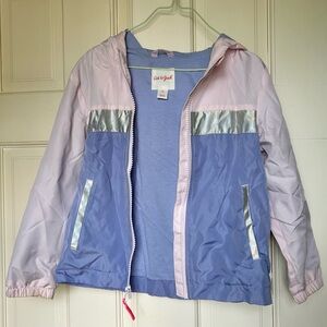 Cat & Jack Pink and Periwinkle Windbreaker